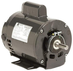 US Motors - 1/2 hp, ODP Enclosure, No Thermal Protection, 1,725 RPM, 208-230/460 Volt, 60 Hz, Three Phase Standard Efficient Motor - Size 56 Frame, Cradle Mount, 1 Speed, Ball Bearings, 2.1-2.2/1.1 Full Load Amps, B Class Insulation, Reversible - Exact Industrial Supply