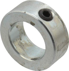 Climax Metal Products - 15/16" Bore, Steel, Set Screw Shaft Collar - 1-1/2" Outside Diam, 9/16" Wide - Exact Industrial Supply