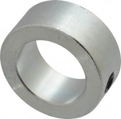 Climax Metal Products - 1" Bore, Steel, Set Screw Shaft Collar - 1-1/2" Outside Diam, 5/8" Wide - Exact Industrial Supply
