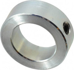 Climax Metal Products - 1-3/8" Bore, Steel, Set Screw Shaft Collar - 2-1/8" Outside Diam, 3/4" Wide - Exact Industrial Supply