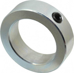 Climax Metal Products - 2-1/4" Bore, Steel, Set Screw Shaft Collar - 3-1/4" Outside Diam, 15/16" Wide - Exact Industrial Supply