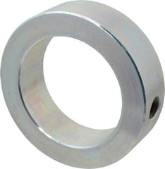 Climax Metal Products - 2-7/16" Bore, Steel, Set Screw Shaft Collar - 3-1/2" Outside Diam, 1" Wide - Exact Industrial Supply