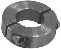 Climax Metal Products - 11/16" Bore, Steel, Two Piece Clamp Collar - 1-3/8" Outside Diam - Exact Industrial Supply