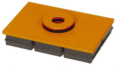 Mason Ind. - 10" Long x 10" Wide x 1" Thick, Neoprene & Steel, Machinery Leveling Pad & Mat - 5,000 Lb Max Load - Exact Industrial Supply