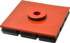 Mason Ind. - 6" Long x 6" Wide x 1" Thick, Neoprene & Steel, Machinery Leveling Pad & Mat - 1,800 Lb Max Load - Exact Industrial Supply