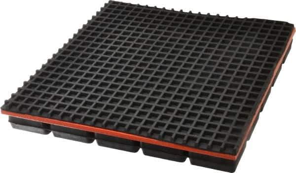 Mason Ind. - 10" Long x 10" Wide x 1-1/4" Thick, Neoprene & Steel, Machinery Leveling Pad & Mat - 5,000 Lb Max Load - Exact Industrial Supply