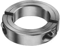 Climax Metal Products - 3mm Bore, Steel, Two Piece Shaft Collar - 11/16" Outside Diam - Exact Industrial Supply