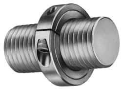 Climax Metal Products - 1-1/4-7 Thread, Stainless Steel, One Piece Threaded Shaft Collar - 2-1/16" Outside Diam, 1/2" Wide - Exact Industrial Supply