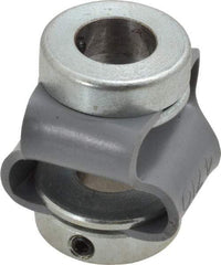 Huco - 3/8" Max Bore Diam, Flexible Flex P Double Loop Coupling - 27mm OD, Polyurethane - Exact Industrial Supply