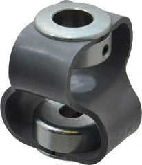 Huco - 1/2" Max Bore Diam, Flexible Flex P Double Loop Coupling - 48mm OD, Polyurethane - Exact Industrial Supply