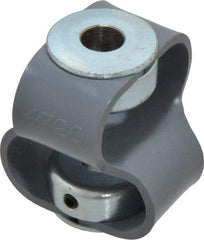 Huco - 3/8" Max Bore Diam, Flexible Flex P Double Loop Coupling - 48mm OD, Polyurethane - Exact Industrial Supply