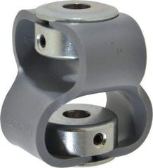 Huco - 3/8" Max Bore Diam, Flexible Flex P Double Loop Coupling - 54mm OD, Polyurethane - Exact Industrial Supply