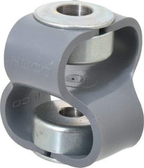 Huco - 1/2" Max Bore Diam, Flexible Flex P Double Loop Coupling - 54mm OD, Polyurethane - Exact Industrial Supply