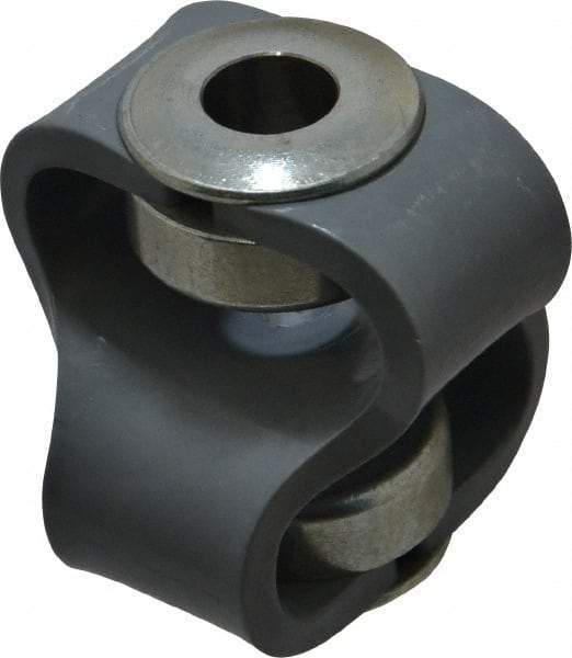 Huco - 1/2" Max Bore Diam, Flexible Flex P Double Loop Coupling - 56mm OD, Polyurethane - Exact Industrial Supply