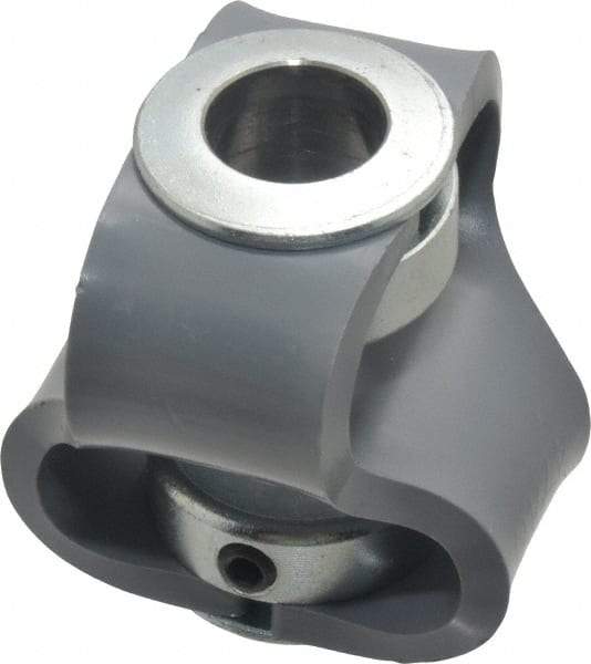 Huco - 5/8" Max Bore Diam, Flexible Flex P Double Loop Coupling - 56mm OD, Polyurethane - Exact Industrial Supply