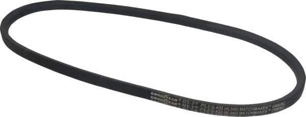 Continental ContiTech - Section A, 34" Outside Length, V-Belt - Wingprene Rubber-Impregnated Fabric, HY-T Matchmaker, No. A32 - Exact Industrial Supply