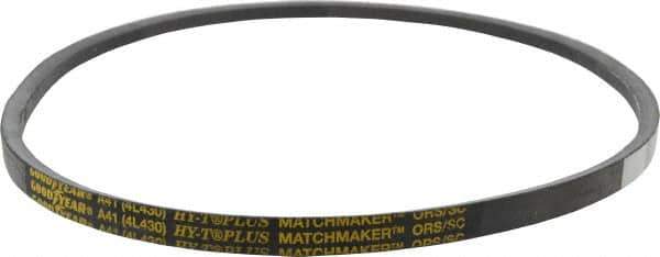 Continental ContiTech - Section A, 43" Outside Length, V-Belt - Wingprene Rubber-Impregnated Fabric, HY-T Matchmaker, No. A41 - Exact Industrial Supply