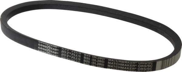 Continental ContiTech - Section B, 28" Outside Length, V-Belt - Wingprene Rubber-Impregnated Fabric, HY-T Matchmaker, No. B25 - Exact Industrial Supply