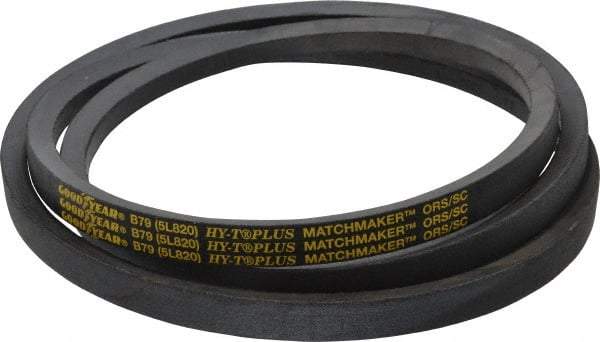 Continental ContiTech - Section B, 82" Outside Length, V-Belt - Wingprene Rubber-Impregnated Fabric, HY-T Matchmaker, No. B79 - Exact Industrial Supply
