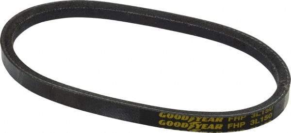 Continental ContiTech - Section 3L, 15" Outside Length, V-Belt - High Traction Rubber, Fractional HP, No. 3L150 - Exact Industrial Supply