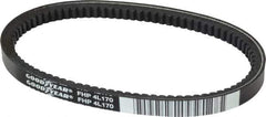 Continental ContiTech - Section 4L, 17" Outside Length, V-Belt - High Traction Rubber, Fractional HP, No. 4L170 - Exact Industrial Supply