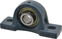 Value Collection - 5" OALBall Bearing Pillow Block - Cast Iron - Exact Industrial Supply