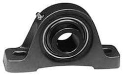 Value Collection - 9-1/2" OALBall Bearing Pillow Block - Cast Iron - Exact Industrial Supply
