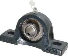 Value Collection - 5" OALBall Bearing Pillow Block - Cast Iron - Exact Industrial Supply