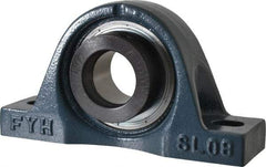 Value Collection - 7-1/8" OALBall Bearing Pillow Block - Cast Iron - Exact Industrial Supply
