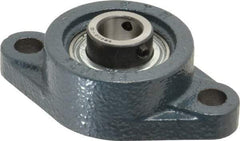 Value Collection - 3-7/8" OALBall Bearing Pillow Block - Cast Iron - Exact Industrial Supply