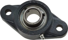 Value Collection - 4-7/8" OALBall Bearing Pillow Block - Cast Iron - Exact Industrial Supply