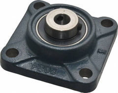 Value Collection - 3-3/8" OALBall Bearing Pillow Block - Cast Iron - Exact Industrial Supply
