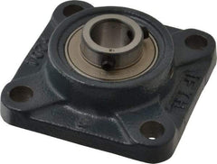 Value Collection - 3-3/8" OALBall Bearing Pillow Block - Cast Iron - Exact Industrial Supply