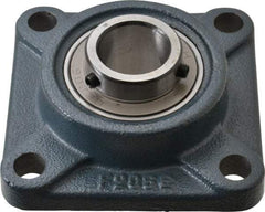 Value Collection - 4-1/4" OALBall Bearing Pillow Block - Cast Iron - Exact Industrial Supply