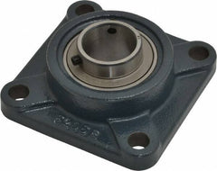 Value Collection - 4-1/4" OALBall Bearing Pillow Block - Cast Iron - Exact Industrial Supply