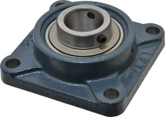 Value Collection - 4-5/8" OALBall Bearing Pillow Block - Cast Iron - Exact Industrial Supply