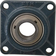 Value Collection - 5-1/8" OALBall Bearing Pillow Block - Cast Iron - Exact Industrial Supply