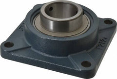 Value Collection - 6-7/8" OALBall Bearing Pillow Block - Cast Iron - Exact Industrial Supply