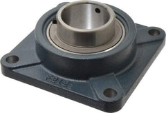 Value Collection - 6-7/8" OALBall Bearing Pillow Block - Cast Iron - Exact Industrial Supply