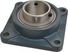 Value Collection - 7-3/4" OALBall Bearing Pillow Block - Cast Iron - Exact Industrial Supply
