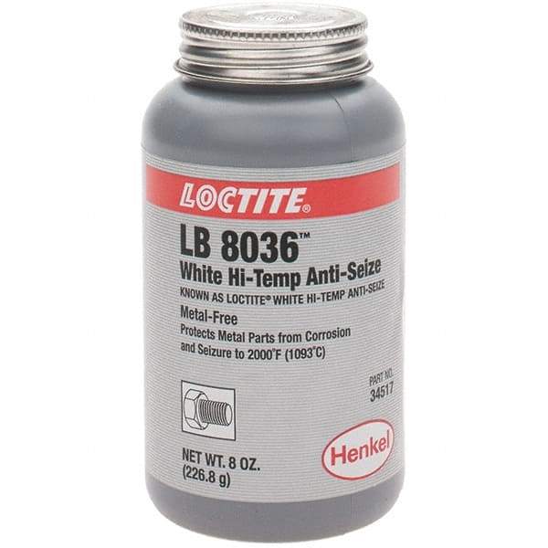Loctite - 8 oz Brush Top High Temperature Anti-Seize Lubricant - Graphite, 2,000°F - Exact Industrial Supply