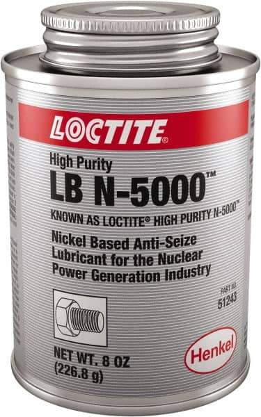 Loctite - 8 oz Brush Top High Purity Anti-Seize Lubricant - Nickel, 2,400°F - Exact Industrial Supply