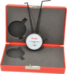 SPI - 1-7/8 to 2-7/8" Inside Dial Caliper Gage - 0.001" Graduation, 0.038mm Accuracy, 3-1/4" Leg Length, Ball Contact Points - Exact Industrial Supply