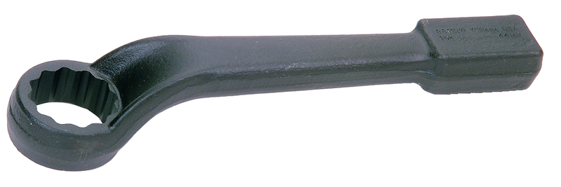 2-1/2" x 14-1/8" OAL-12 Point-Black Oxide-Offset Striking Wrench - Exact Industrial Supply