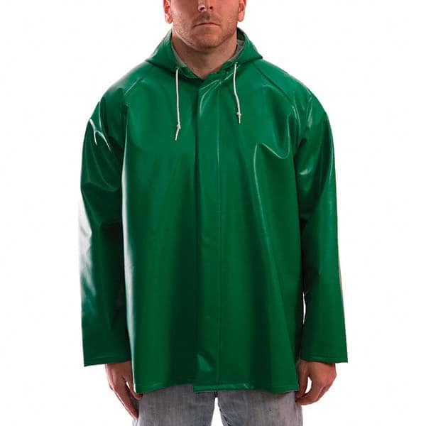 Tingley - Size 4XL Green Chemical, Waterproof & Flame Resistant/Retardant Jacket - Exact Industrial Supply
