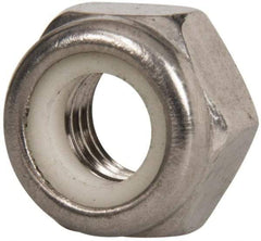 Value Collection - M2.5x0.45 Metric Coarse 18-8 & Austenitic Grade A2 Hex Lock Nut with Nylon Insert - 2.5mm High, Uncoated - Exact Industrial Supply