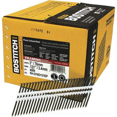 Stanley Bostitch - 11 Gauge 0.131" Shank Diam 3" Long Framing Nails for Power Nailers - Exact Industrial Supply