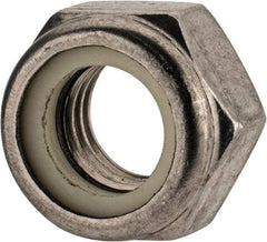 Value Collection - M14x2.00 Metric Coarse 18-8 & Austenitic Grade A2 Hex Lock Nut with Nylon Insert - 14mm High, Uncoated - Exact Industrial Supply