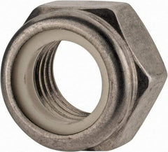 Value Collection - M16x2.00 Metric Coarse 18-8 & Austenitic Grade A2 Hex Lock Nut with Nylon Insert - 16mm High, Uncoated - Exact Industrial Supply