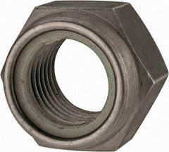 Value Collection - M27x3.00 Metric Coarse 18-8 & Austenitic Grade A2 Hex Lock Nut with Nylon Insert - 27mm High, Uncoated - Exact Industrial Supply